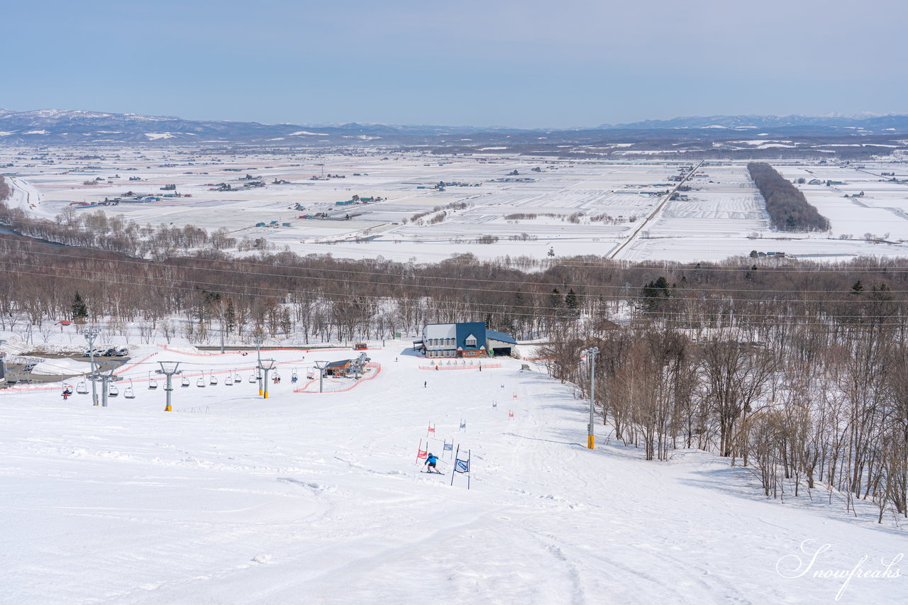 士別市日向スキー場　本当に明日でシーズン終了？！積雪たっぷり春雪セッション(^_-)-☆